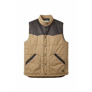 Legendary Whitetails Vest LT Large Tall Tan Brown Quilted Snap Workwear Hunting